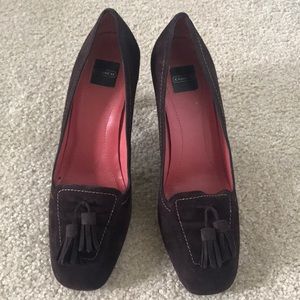 Coach Brown Suede Tassel Pumps sz 7